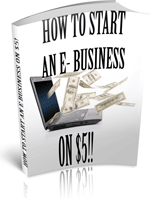 How To start An E-Business On $5!