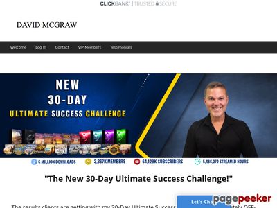 New 30-day Ultimate Success Challenge! Real Results - Lightning Fast! New Neuro-editing Technology By David Mcgraw