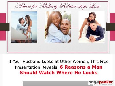 Husbands Looking At Other Women Is An Issue Women Around The World Are Very Emotional About. Sales Success Is Simply Finding Out What People Want And Offering It To Them. 75% Commissions With Great Sales Tools For A Problem Keeping Women Up At Night.