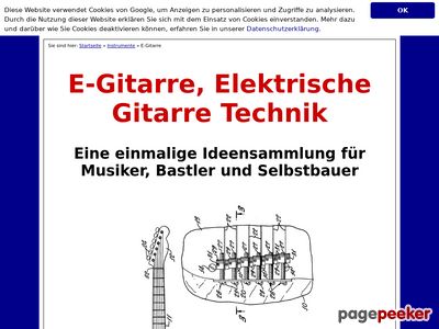 Patentschriften Rund Um Die Technik Von Elektrischen Gitarren.