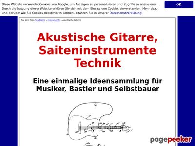 Patentschriften Rund Um Die Technik Von Akustischen Gitarren Und Saiteninstrumenten.