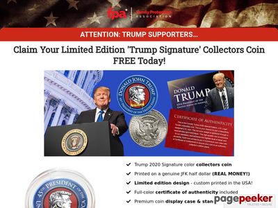 This Is The Only Trump Coin Offer On CB Made Here In The Us. No Wait Time For Cross Seas Shipping. Incredible Up-sells! $2 Trump Bills