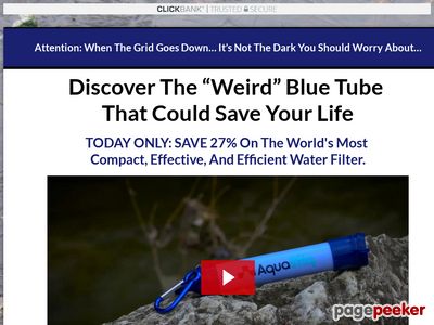 Personal Water Purification "stick." Simple As Dipping 1 End Into Any Water Source And Sucking Clean Water Out Of The Other End. Offer This Amazing Device To Your Customers At The Lowest Price In The Industry. Resources: Http://9nl.at/aqua