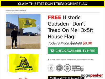 Earn Commission Giving Away These Free Don't Tread On Me Flags! Popular With Conservatives