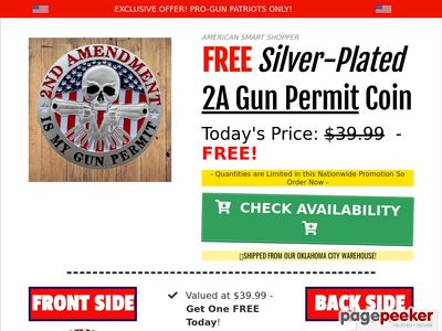 Gun Owners Will Love This Free Plus Shipping Commemorative Coin Offer. You Earn Up To 75% On Multi-option Front End Products