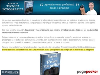 Iníciate En El Mundo De La Fotografía De Manera Profesional. Este Manual Proporciona Los Fundamentos Base De La Fotografía De Forma Rápida Y Práctica. Más De 340 Páginas