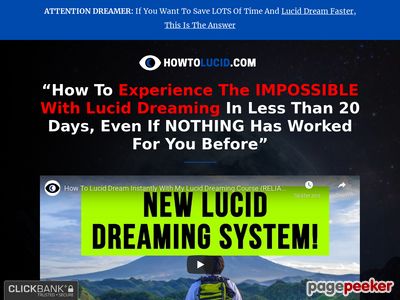 Unique And High Converting Lucid Dreaming Bootcamp Course Teaching People How To Control Their Dreams Through Lucid Dreaming. Recently Raised Your Commission To 75%. 4 Upsells