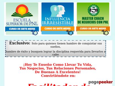 Conviértete En "facilitador De Procesos De Cambio Con Pnl" Y Gana Entre 50 - 100 Dólares Por Sesión De Trabajo. Además Puedes Ganar Dinero Desde El Primer Módulo