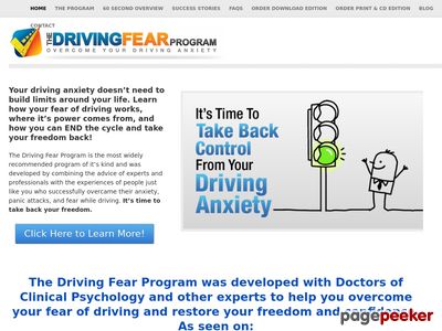 The Driving Fear Program Is The Leading Resource For Overcoming Anxiety And Fear While Driving. Great Conversion Rates & Huge Commissions! You Pick Your Landing Page! ! Amazing Affiliate Tools And Contests At: Http://drivingfearhelp.com/affiliates