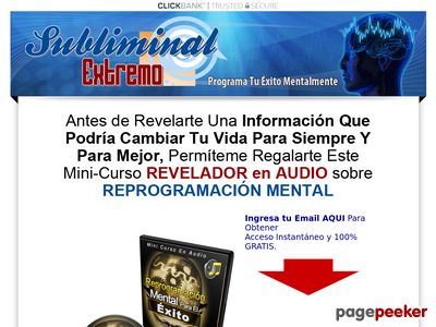 Producto Espectacular. Reprograma Tu Mente Y Obtendras Mejores Resultados En Tu Vida. Altas Comisiones Por Promocionar El Producto. Informacion Para Afiliados: Http://superacionymotivacion.com/subliminalextremo/afiliados.html