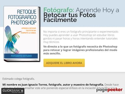 Ahora 60% De Comisión! Aprende A Retocar Tus Fotografías Con Photoshop De Manera Rápida Y Sencilla. El Único Libro Pensado Para Fotógrafos. Excelente Material De Promoción Y Asesoramiento Al Afiliado.