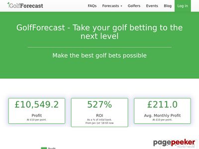 Golfforecast Is A Machine Learning Based Golf Betting System That Provides Weekly Tips For The Pga And European Tour.