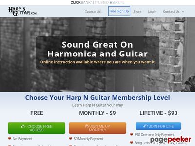 Exciting New Membership Site With Recurring Payouts. Quality Music Lessons For Two Instruments At The Price Of One. This Is A One-of-a-kind Program That Brings The Guitar And Harmonica Together Filling An Under-served Niche.