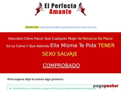 No Importa La Edad Ni El Fisico Que Se Tenga Puedes Conseguir Mujeres Facilmente Con Esta Guia. Afiliados Ganan 75% De Comisión Http://www.elperfectoamante.com/afiliados