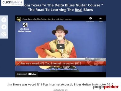 Jim Bruce Was Voted Top Internet Guitar Instructor By Truefire.com Users 2013. Ragtime & Blues Guitar Video Downloads - 39 Complete Lessons (downloads + Streaming + Free Disk - Unique In The Industry.) Very Low Refund Rate.