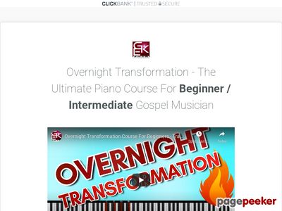 Get Access To Multiple Gospel Piano Courses. We Currently Have: - Overnight Transformation: A Complete Guide For Beginner Piano Players To Improve Quickly. - Traditional Gospel Piano Masterclass Course: Learn Traditional/old School Gospel Piano.