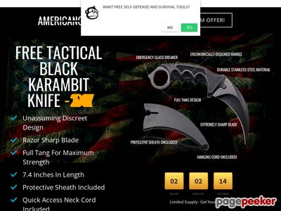 Give Away This Karambit Knife: Top Affiliates Converting Over 13% On This Popular Free+ship Offer! Converts For: Survival