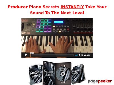 Multi-media Course For Music Producers To Upgrade Their Piano Skills