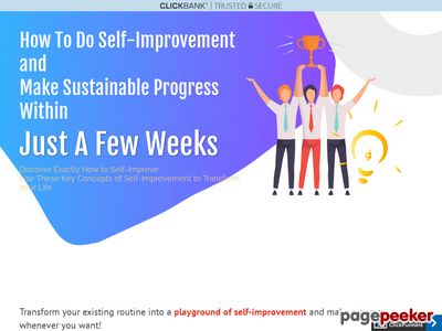 Heavy Viral Potential And Extremely Unique So Get In Early! An Innovative Self-improvement Program That Teaches How To Work On Personal Goals Within The Context Of Our Busy Lives! Perfect For People Who Failed At Self-improvement / Can't Stick Out Goals.