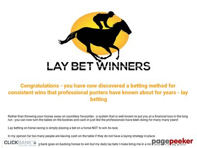 Lay Bet Winners is one of the most consistent lay betting tipsters around. Get daily horse racing tips sent to your email.