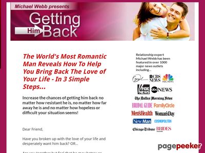 Converting 4% - Michael Webb Is The The Leading Author And Publisher Of Relationship Ebooks With 18 Best-selling Titles To His Credit. His Credentials Make This One Of The Very Best Converting Ex Back Offers. Https://gettinghimback.com/affiliate-program