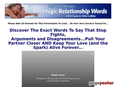 Good Conversion & 60% Commission On A Very Practical "how-to" Book & Audio From Relationship Coaches Susie & Otto Collins That Your Visitors Will Love Because It Gives Them 101 Words