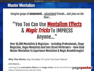 Leading Mentalism & Magic Trick Training! Uncover The Secrets Of Top Mentalists & Magicians. Plus... How To Do Grand Illusions