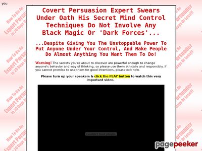 Affiliate Got 5.1% Conversion! Hot Video Sales Letter. 3 Affiliate Links To Choose From. Get $50.00 Extra Bonus Every 10 Sales! Perfect For Persuasion