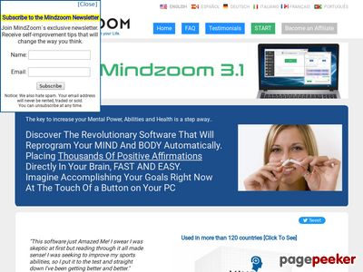 Mindzoom Is An All Time Best Selling Self Improvement Software. Unique Product In An Untapped Market That Converts Like Crazy. Drive Traffic And It Sells Itself. Wake The Genius In You