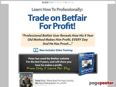 9 Year Old Betfair Methods Put Together By Professional Traders