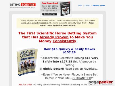 The Most Enduring Betting System On Cb. Now Updated With A New Site. Site Is Optimized To Convert Well And Keep Customers Happy. Affiliates Make $25 Net Per Sale. Visit Affiliate Section For Ready To Use Emails: www.bettingscientist.com/affiliates.php