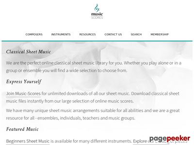 Download Classical Sheet Music. Originals And Arrangements For All Abilities And Instruments.