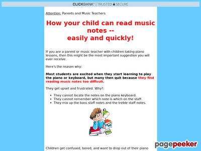 How Your Child Or Student Can Read Music Notes -- Easily And Quickly!