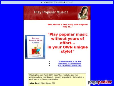 Play popular music easily and quickly - in your own unique style. Multimedia ebook showing how to master and embellish chords without needing to read the notes on the bass staff.