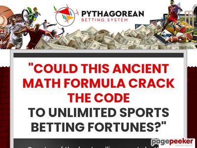 Thousands Of Testimonials For New Pythagorean Betting System! Gain 35% Recurring Commissions Monthly On All Referred Sales!