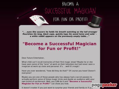 Learn How To Become A Successful Magician For Fun And Profit. Product Includes Ebooks And Audio Files To Properly Train A Budding Magician Magic Tricks And The Business Behind It.