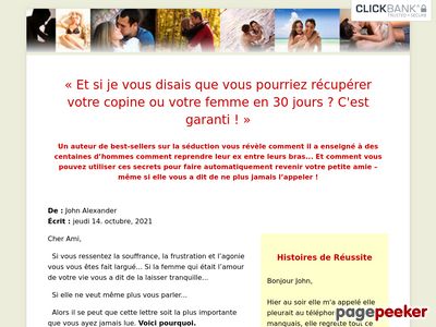 Recuperer Votre Copine Ou Votre Femme En 30 Jours Garantis. Une Methode Infaillible Qui Vous Guide Pas-a-pas Jusqu'a Son Retour Dans Vos Bras. (french Version Of "how To Get A Girl Back In 30 Days Or Less By John Alexander.