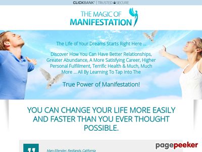 Make Big Money With The Most Powerful Manifestation And Law Of Attraction Techniques Ever Revealed! Compelling Product And Superb Conversions Equal A Money Tree! High Value Sales. 66% Commission. See Http://www.magic-of-manifestation.com/affiliates.html