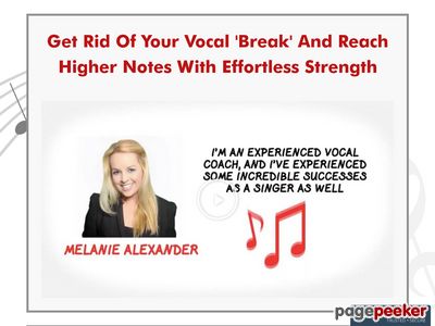 Learn To Sing From A Top Vocal Coach And Ex #1 Pop Singer That Has A Platinum Album And 2 Gold Albums. Singorama Is A CB Veteran Of 15 Years Because It is an Excellent Product