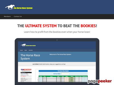 The Horse Race System Is An Advanced Software System Which Intelligently Calculates The Stakes You Need To Bet To Alway End Up In The Black And Profit From The Bookies. Losses Don't Matter If You Have The Horse Race System. Monthly Recurring Payouts.