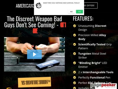 Giveaway The #1 Tactical Self-defense Pen In America & Earn Huge Commissions. Promote Us And See For Yourself How Awesome The Conversions Are! See More Products + Get Banners/emails Here: www.apesurvival.com/affiliates