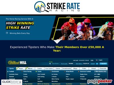 Promote Strike Rate Racing And Receive 50% Commission On All Sales Generated. Recurring Monthly Sales At £20 Or Yearly Sales At £100. Full Affiliate And Customer Support Provided.