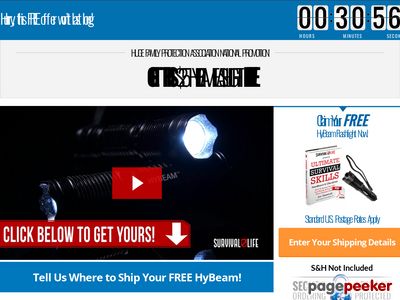 Give Away The World's Coolest Tactical Flashlight Free And Make Killer Money. Top Of The Line Flashlight And It Converts Like Mad. Dedicated Emails Have Produced Conversions As High As 16.53 Percent