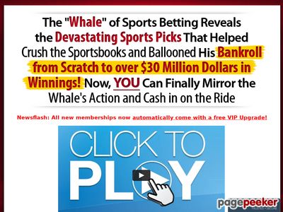 Updated For 2021! The Sports Betting Whale Is A Pattern-recognition Master And One Of The Biggest Sports Bettors Of All Time. The Whale Has Won $30+ Million Dollars From Betting On Sports. Recurring Lifetime Commission Up To $500/month! Huge Conversions!