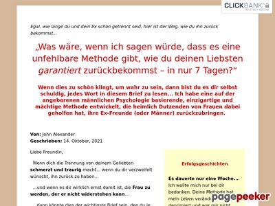 Erobere Deinen Freund Oder Ehemann Zurueck. Ein Unfehlbarer Ratgeber In Kleinen Schritten Erhalten Werde. German Version Of How To Get A Guy Back In As Little As 7 Days By John Alexander.