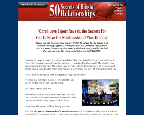 50 Secrets Of Blissful Relationships.