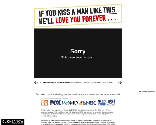 Weird Kissing Program Creates Massive Conversions For Female Traffic