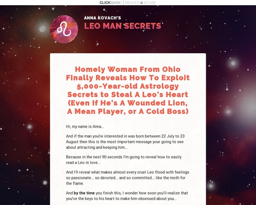 Leo Man Secrets: Zodiac Attraction And Seduction Guide