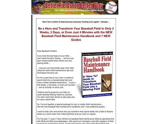 Transforming Your Baseball Field Into A Winning Field