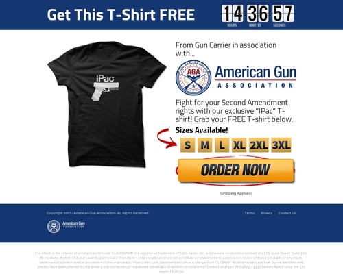 First Gun T-shirt On CB – Give It Away Free – Gun Carrier